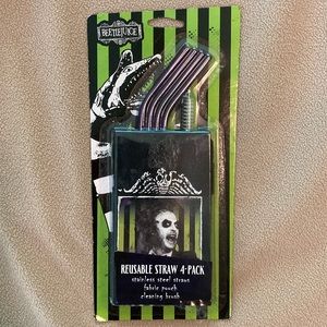 Stainless Steel Reusable Straw 4 pk